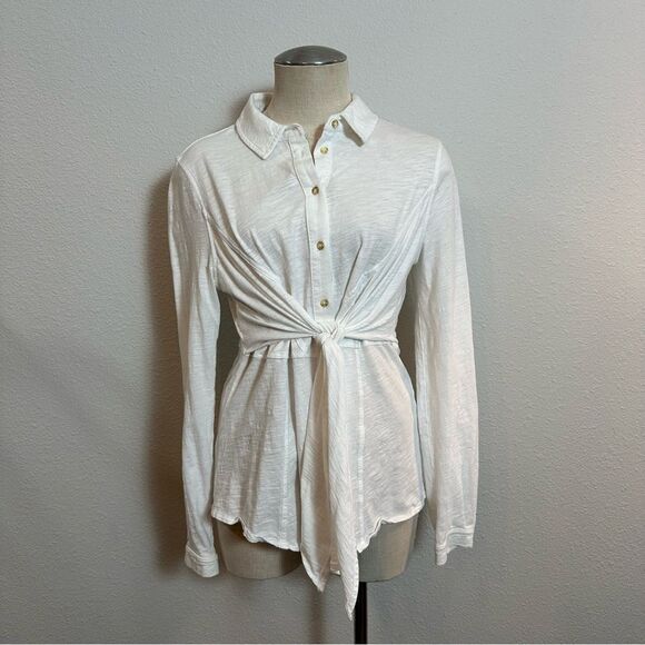 Anthro Maeve Claudette Front Tie Top 060 - Picture 1 of 3